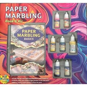Paper Marbling Book & Kit Craft NO FLAWS NEW IN PACKAGE NOT OPENED